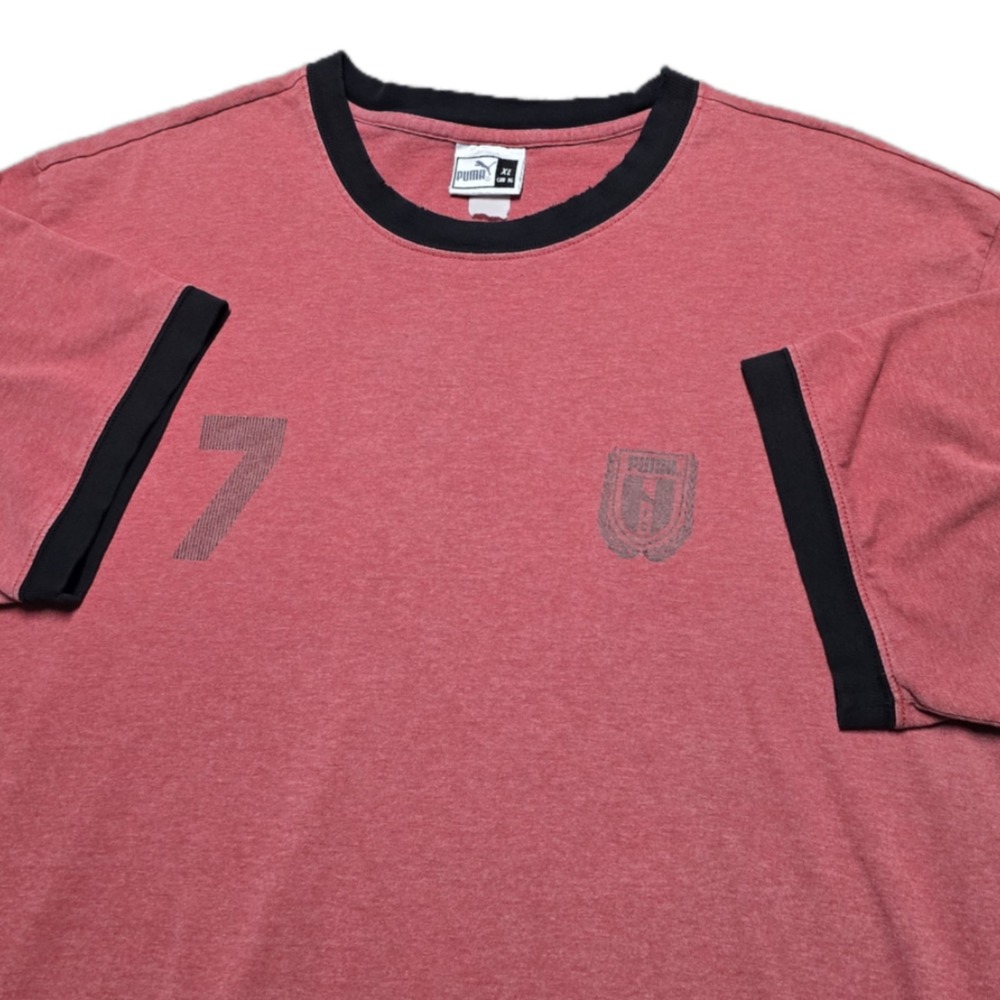 Rare‎ Vintage 90s Puma FC Football Soccer Club Shooting Shirt Mens XL Red #7